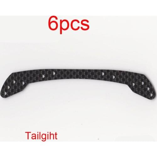 6PCS 1.5mm Carbon Fiber Faucet 94950 95072 95433 95253 Front Reinforcing Plate All-inclusive Bracket for RC Tamiya Mini 4WD Car