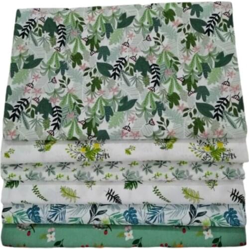 6Pcs Muti-Size Printed Cotton Patchwork Fabric DIY Handmade Sewing Clothing Home Textile Materials Accessories