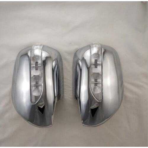 ABS chrome For Toyota Land Cruiser Prado 120 Accessories LED Side Mirror Cover For Toyota Land Cruiser Prado Fj120 2003-2008