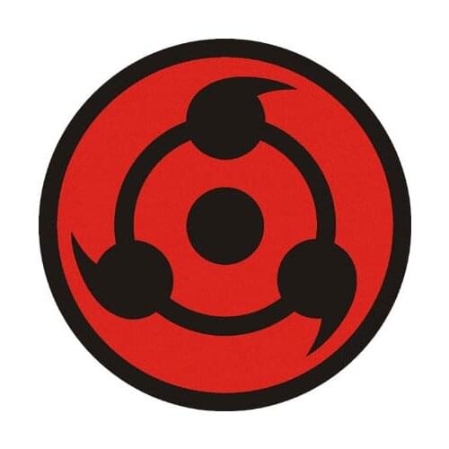 Car Stickers Sharingan Cartoon Creative Funny Decals For Fuel Tank Cap Laptop Tablet Auto Stickers11x11cm