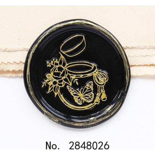 Butterflies in the jar Symbol wax seal stamp,Party Wax Seal Stamp Kit invitation seals,gift envelop packing seal,Seal Stamp