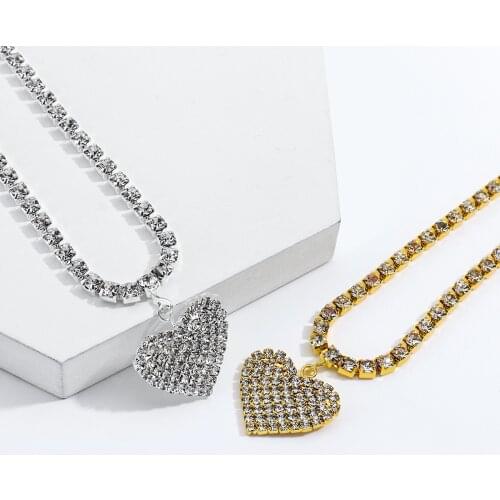 Flashbuy Bohemian Full Rhinestone Heart Anklets Foot Jewelry for Women 2021 Summer Barefoot Ankle Bracelet Fashion Accessories