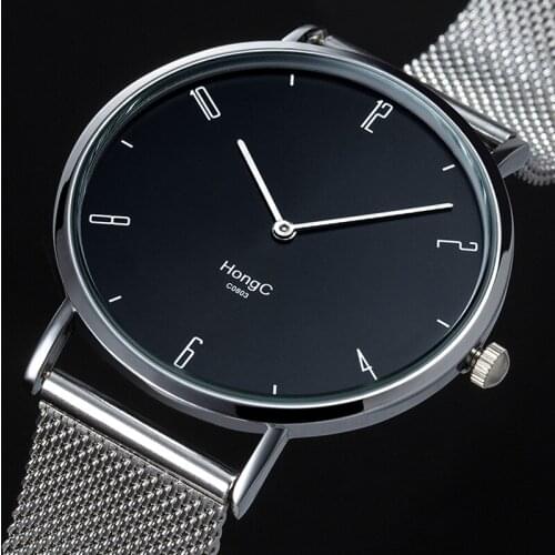Hot 2020 Simple Couple Watch Men and Women Net Strap Bracelet Watch Quartz Watch Gift Watch Women Watch for Women New Watches