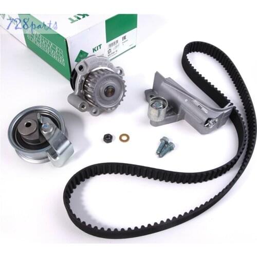 Engine Timing Belt Tensioner Pulley &Water Pump Kit Fit For VW Passat 01-05 Audi A4 S4 1.8T 06B109119F 06B 109 243B