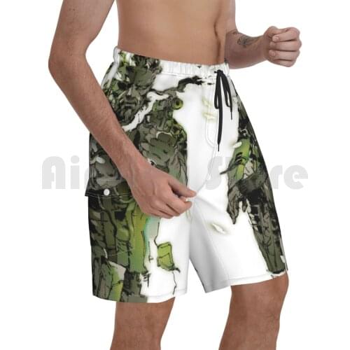 Metal Gear Solid 3-Snake And The Beach Shorts Men Beach Pants Swim Trunks Metal Gear Solid 3 Metal Gear Solid 3 Cool