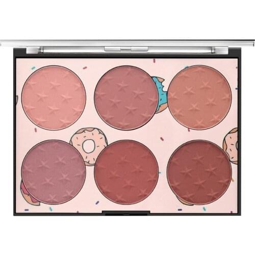 MISS ROSE 6 Colors Blush Palette Professional Facial Makeup Blush For Women Natural Face Makeup Long Lasting Cosmetic Girl Rouge