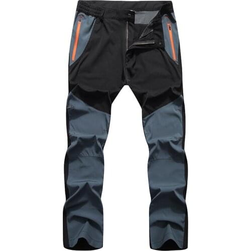 Mens Thin Quick-dry Pants Plus Size L-5XL Hiking Trousers Spring Autumn Fishing Mountaineering Camping Trekking Climbing Pants