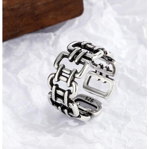 New Trendy Personality Punk Circle Rings For Women Lady Resizable Size Rings Party Jewelry Charm Gifts 2021