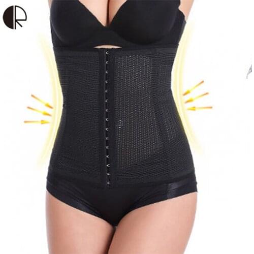 Waist Cinchers Size XS ~ 5XL 4 Rows 15 Buckle Women Slimming Tummy Shaperwear Waist Body Shaper Bodysuit Corest Belt AC058