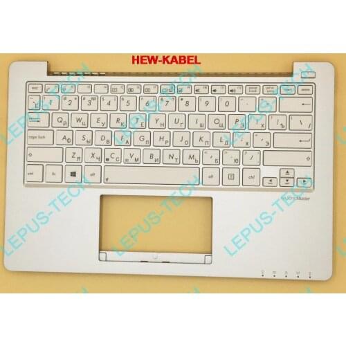 RU Russian Keyboard for ASUS X201 X201E 90NB00L1-R31RU0 S200 S200E x202e keyboard with palmrest top case silver color