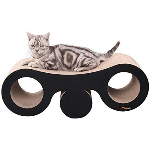 Seesaw Tunnels Cat Scratcher Lounge Bed with Catnip Fat Cat Bed Cardboard Paper High Quality