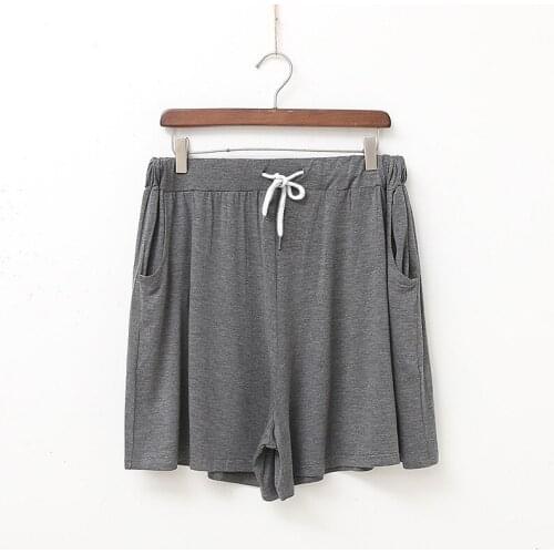 XL-4XL New Plus Size Lounge Wear Home Pants Women Summer Shorts Modal Cotton Sleepwear Loose Ladies Pajamas Pantalon