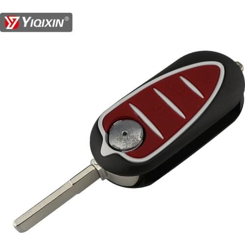 YIQIXIN For Alfa Romeo Mito Giulietta 159 GTA Remote Car Key Shell Box 3 Button blade Folding Smart Key Fob Cover Case