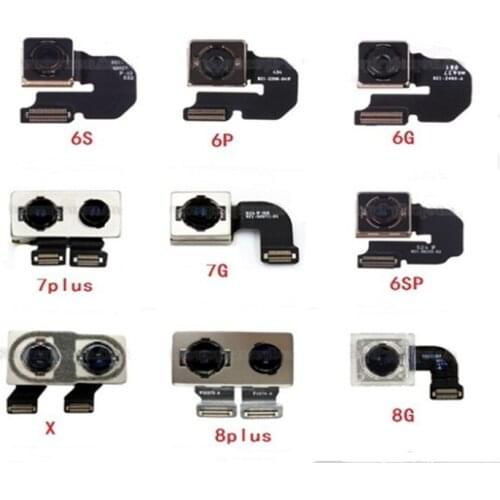 5pcs/lot Back Rear Camera for iPhone 6 6P 6S 6SP 7 7G 8 8plus X inch Big Camera Module Flex Cable Ribbon Replacement Repair Part