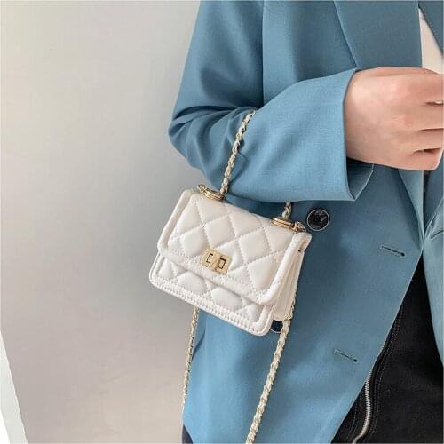 Chain bag female 2021 popular new trendy fashion messenger bag western style all-match mini square bag