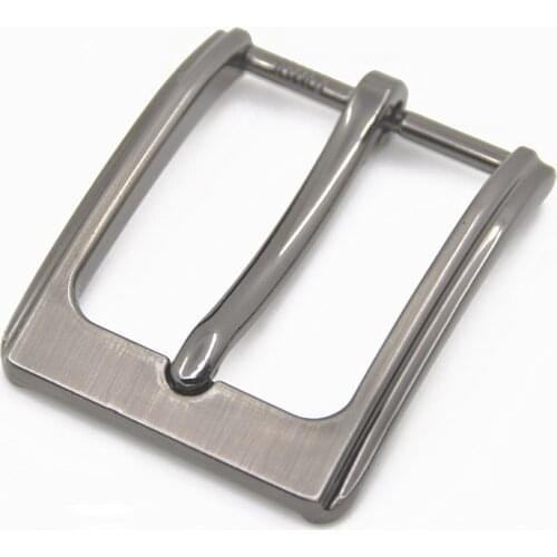 1pcs Metal 2 Color 3cm Belt Buckle Casual End Bar Heel bar Single Pin Belt Buckle Leather Craft Webbing fit for 27-29mm belt