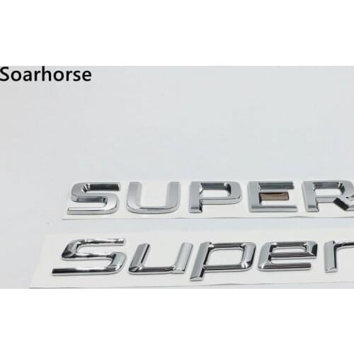 3D ABS For Superb Letter Logo Rear Trunk Nameplate Emblem Badge Sticker For Skoda 3T0 853 687
