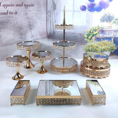 5-19pcs cake stand Wedding Display crystal cupcake tray cake tools home decoration dessert table decorating party suppliers