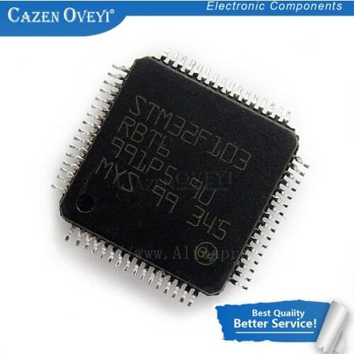 5pcs/lot STM32F103RBT6 LQFP-64 STM32F103 QFP64 QFP 32F103RBT6 32F103 In Stock