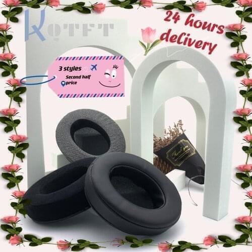 Earpads Soft Velvet linen Protein skin Replacement for CoolerMaster MH751, Takstar pro 82 Headset Cushion Cover Bumper Pads