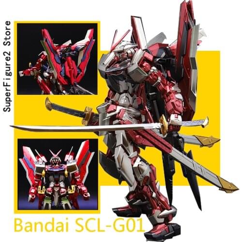 B A N D A I metal color SCL-G01 MG RED G U N D A M MOBILE SUIT Astray Red Assembly model Action Figure Toys