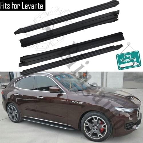 Side step fits for Maserati Levante 2016-2020 running board side bar side stairs aluminium alloy car pedal