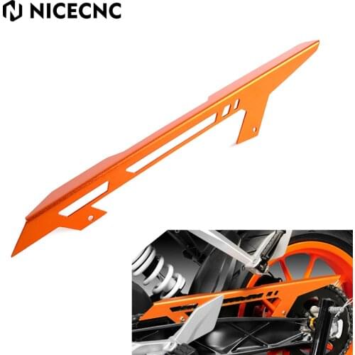 For KTM 125 200 390 Duke Motorcycle Chain Guard Cover Protector For KTM Duke 125 200 390 2011 - 2016 2015 2014 2013 Aluminum