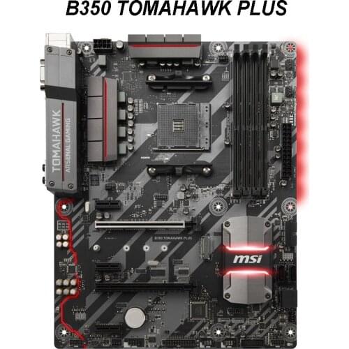 For MSI B350 TOMAHAWK PLUS Desktop Motherboard Socket AM4 DDR4 For AMD B450M M.2 USB3.0 Original Used Mainboard