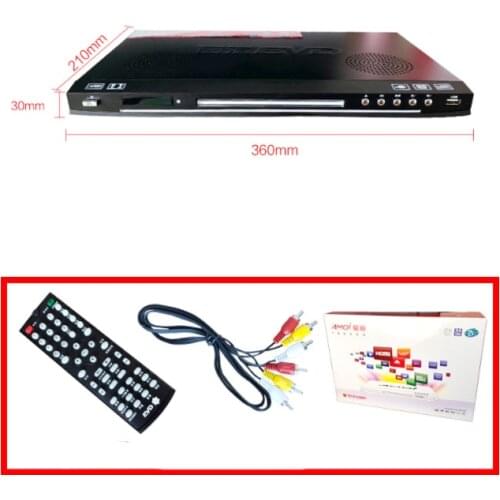 KYYSLB 100W*2 220V V5 HD Home Audio EVD MP3 Format DVD Player with USB Reverb Built-in Dual Speaker VCD Player 108HZ