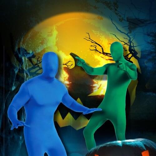 Stretchy Body Green Screen Suit Video Chroma Key Comfortable Background Invisible Effect Tight Suit Bodysuit Cosplay Costumes