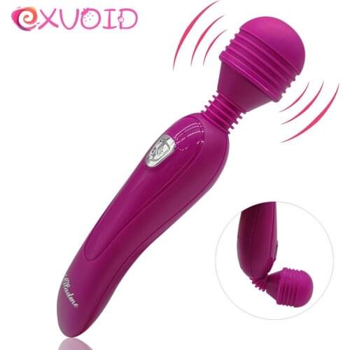 EXVOID Magic Wand Vibrator Clitoris Stimulate AV Stick Sex Toys for Women Strong Vibration Body Massage Adult Products Erotic