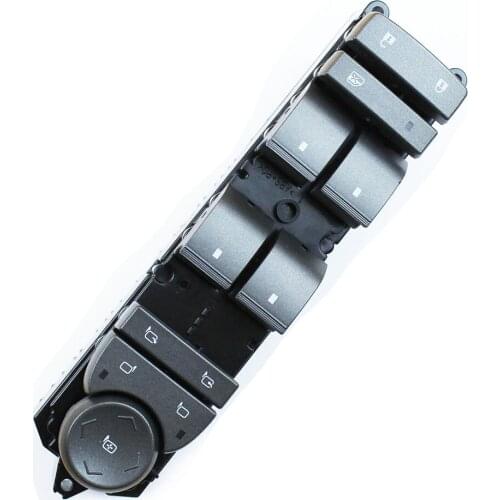 LARBLL Grey Button Front Left Door Lock MASTER Window Switch 22810049 for GMC Acadia 2010-2017