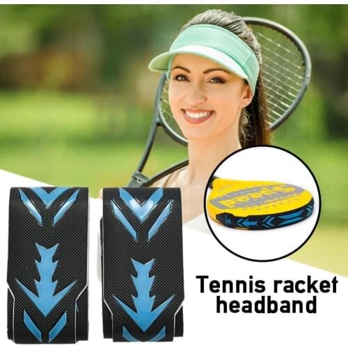 2pcs 3D 3.8CM*40CM*0.1CMTennis Paddle Head Tape For Beach Tennis Racket Protection Tape Head Tape Protector Outside Sport Tool