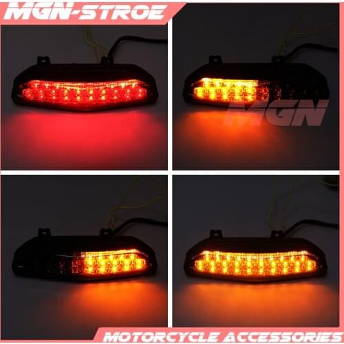 Motorcycle Motorbike LED Rear Turn Signal Tail Stop Light Lamp Integrated Brake Light For ZX6R ZX636 ZX-6R 07 08 2007 2008