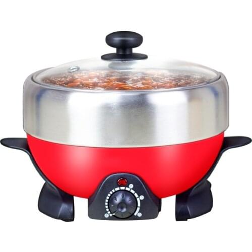 2L Multi Cooker Electric Hot Pot Small Household Electric Grill Pans Non-stick Barbecue Pan 800W 220V Food Cooker Yunlinli Metal