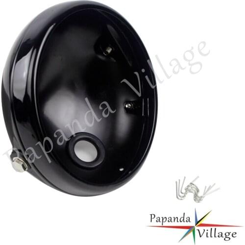 7 Inch Motorcycle Headlamp Shell 7" Motorbike Led Headlight Housing Bucket Cover For Harley Honda Yamaha Cafe Racer