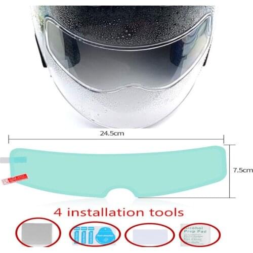 NEW Motorcycle Helmet Optional Clear Rainproof Film Anti Rain Clear Anti-Fog Patch Screen for K3 K4 AX8 LS2 HJC MT Helmets