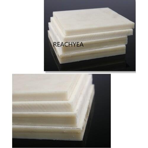 Polyamide Plate PA Sheet White Color Nylon Board Mould Mold Plank Insulation Material DIY Tool High Strength Plastic All Size