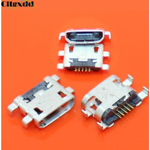 Cltgxdd 2~10pcs Micro USB connector 5pin female USB jack socket charging port for Xiaomi Redmi Note3 ASUS ZC451CG Z007 Zenfone C