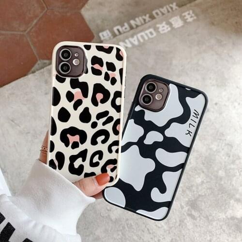 Luxury Sexy Leopard Print Shockproof phone Case For iphone 12 11 Pro MAX Mini X XR XS MAX SE 2020 7 8 Plus Soft Relief Cover