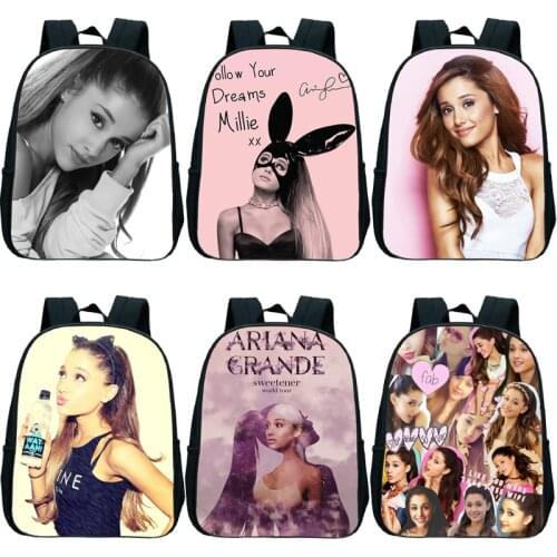 2020 New Ariana Grande Children Backpacks Girl Boys Backpack Childrens School Bags Cartoon Kindergarten Rucksack