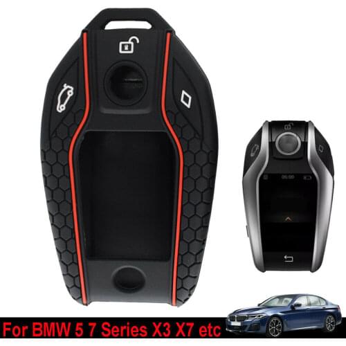 Silicon Smart Remote Pocket Cover For BMW I12 G12 G11 G20 G30 7 Series 730li 740li 750li lcd Display Touch Screen Key