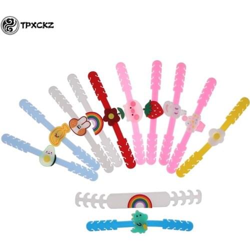 20Pcs/set Cartoon Silicone Hook Strap Holder Extension For Mask Ear Protector Soft Anti-tightening Ear Buckle Accessories