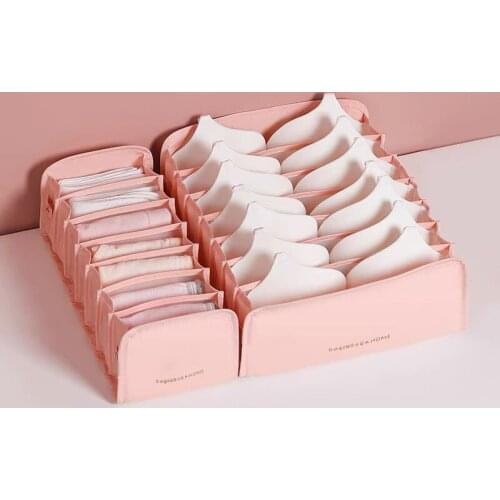 Foldable Underwear Storage Socks Organizer Box Rangement Tiroir Bra Organizer Opbergbox Drawer Dividers Organizador Closet