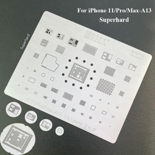 BGA Stencil for iPhone 11/Pro/Max A13 CPU IC Chip BGA Reballing Stencil Kit