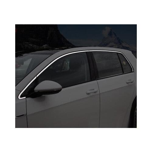 Stainless Steel Upper Window Sill Trim 6pcs for VW Golf MK7 2013-2018