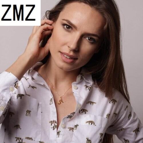 ZMZ 26pcs/lot A-Z English letters package fashion A-Z letters series necklace gift for mom/girlfriend (including all 26 letters)