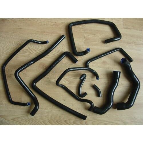 10PCS Silicone Radiator Coolant Hose For Renault Fuego TX GTX 2.0L I4 1981-1984 1982 1983 black/blue/red