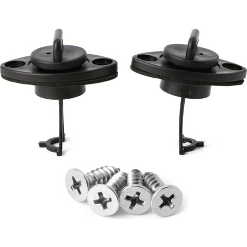 2 Pcs Universal Drain Bungs Plugs With 4 Screws For Dinghy Kayak Canoes Boat Hot