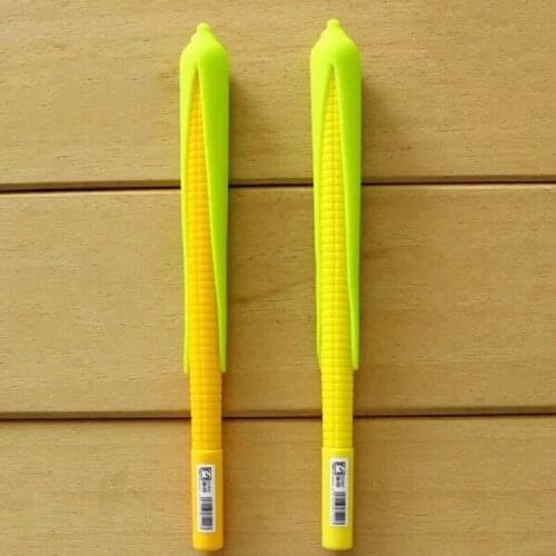 20pcs/set Korean Creative Cute Stationery Corn Kawaii Gel pen 0.5mm Black Gel-Ink School Writing Pen